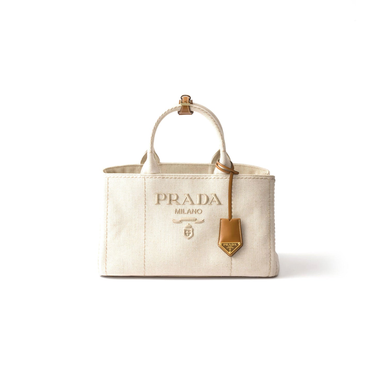 Pra*a jardiniÈre large linen blend handbag 1bg554 (33*20*18cm)