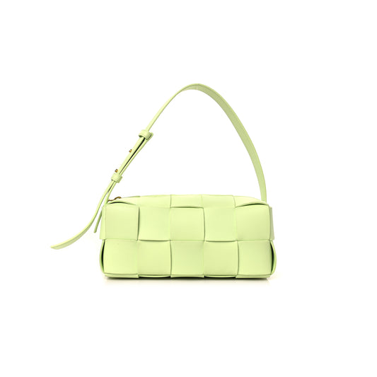 bo*te*ga ve*ne*ta lambskin maxi intrecciato small bR1ck cassette bag fennel (23*10*10cm)