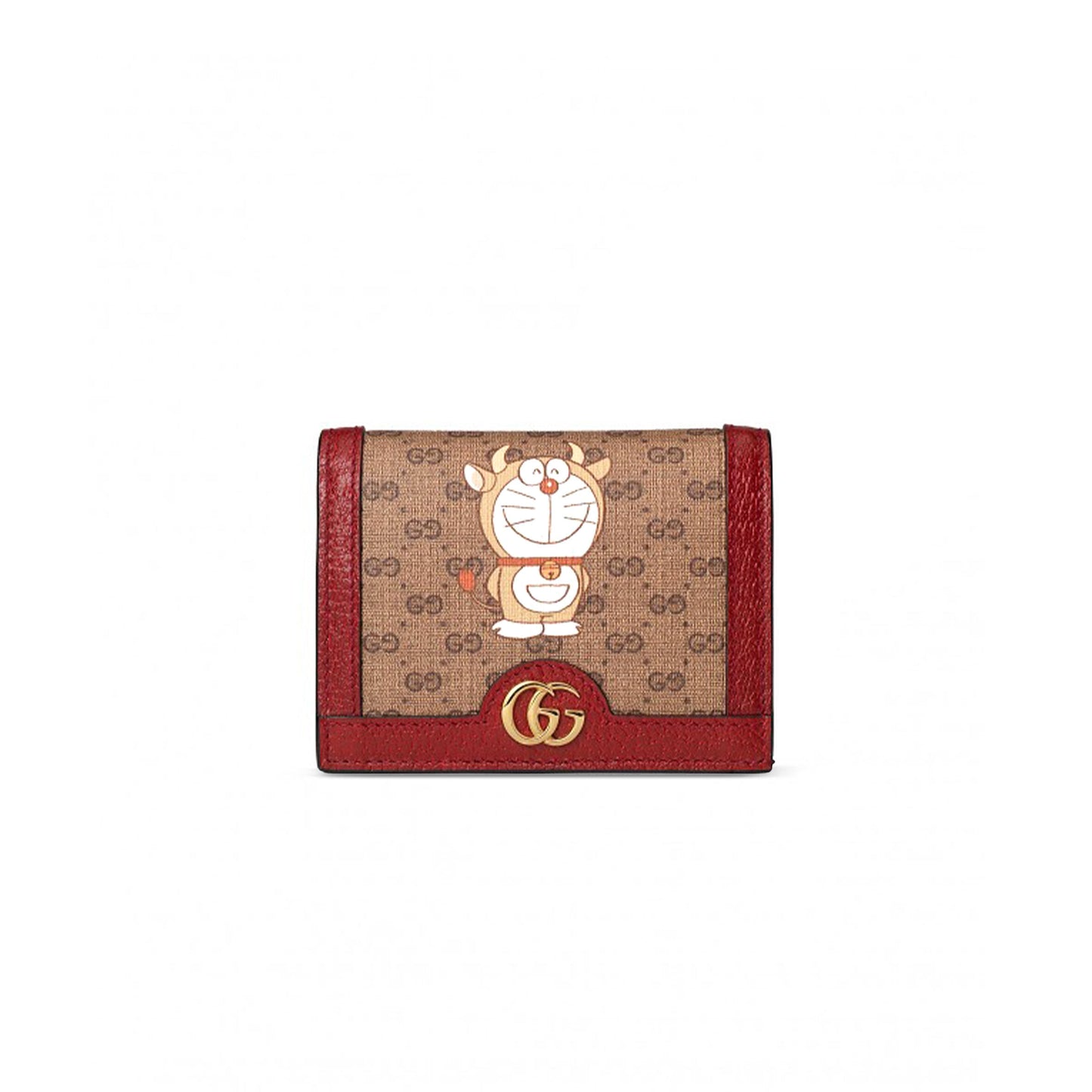 Gvc*1 doraemon collaboration canvas with leather card holder ‎654541 (11*8.5*2cm)