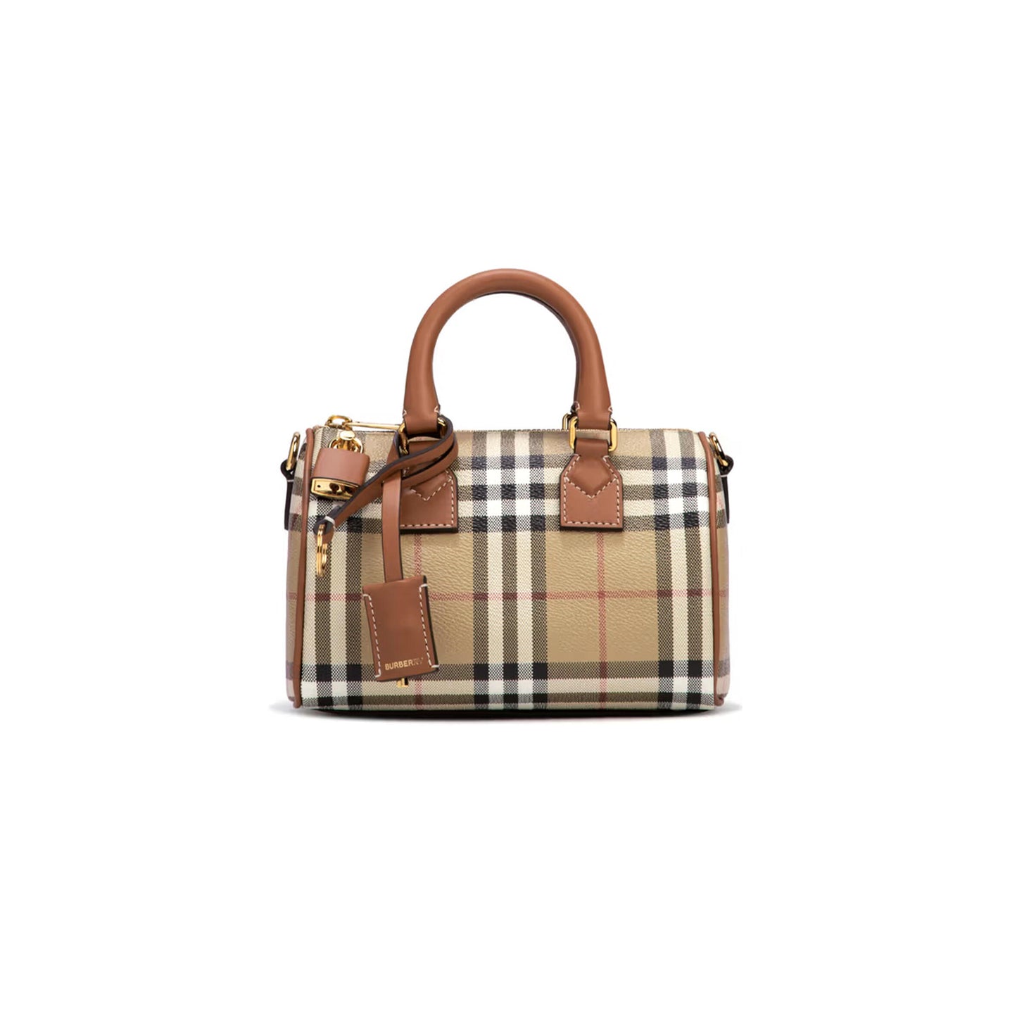 Bv*b*rry mini check bowling bag 80713571 (18.5*12*11cm)