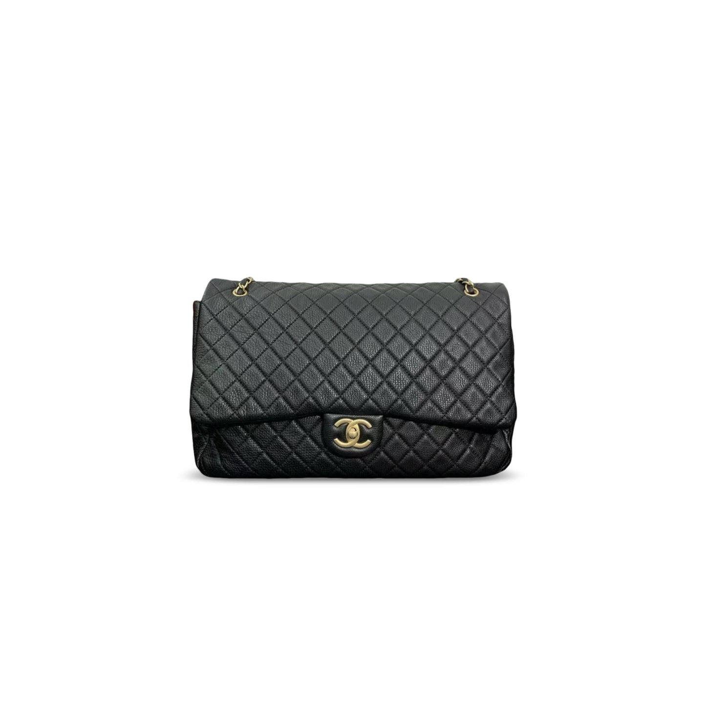 Ch**el black caviar xxl flap bag (46*28*14cm)