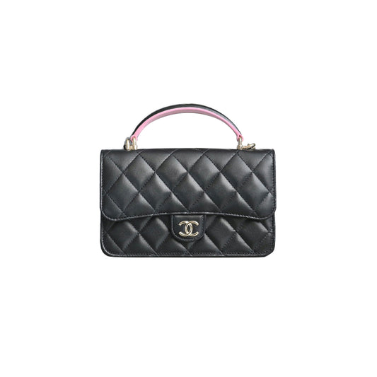 Ch*el master chain mobile phone bag woc double color (17.2*10*3.3cm)