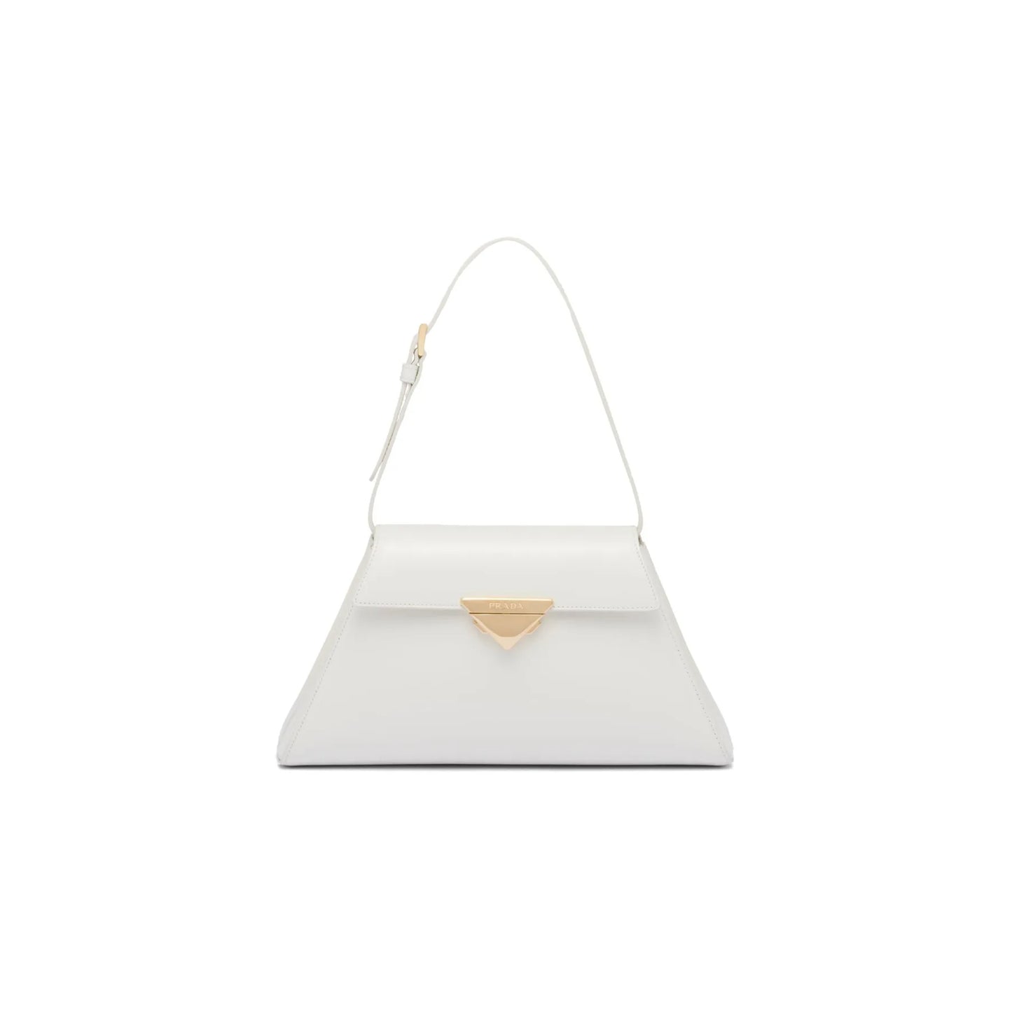 Pra*a triangle-logo leather shoulder bag 1bd342 (34*19*8cm)