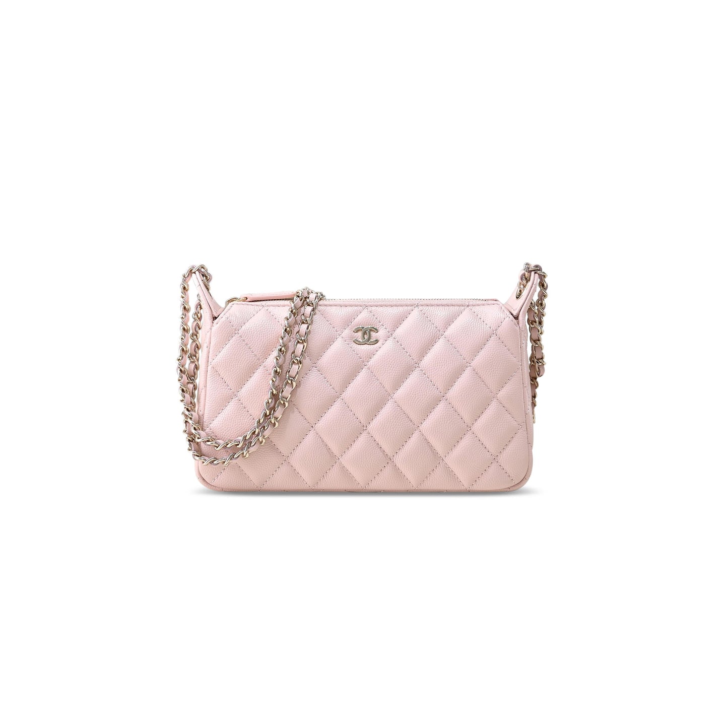 Ch**el grained calfskin 25a with chain bag as4704 (21*12*5.5cm)