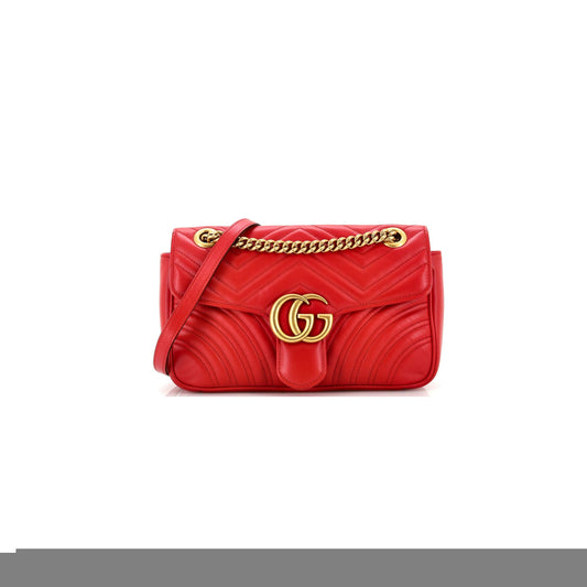 G*u*i    marmont small matelasse shoulder bag 443497 (26*7*15cm)