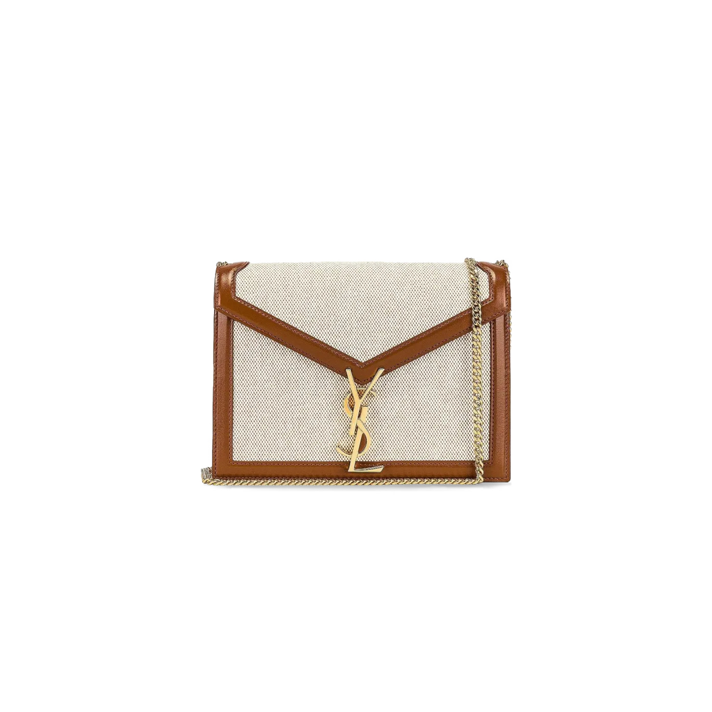 Y*L cassandra canvas with smooth leather shoulder bag 532750hzd2j9380 (22*16.5*5.5cm)