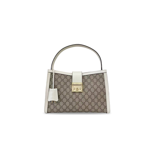 G*u*i padlock fabric large shoulder bag ‎838991 (31*21*11cm)