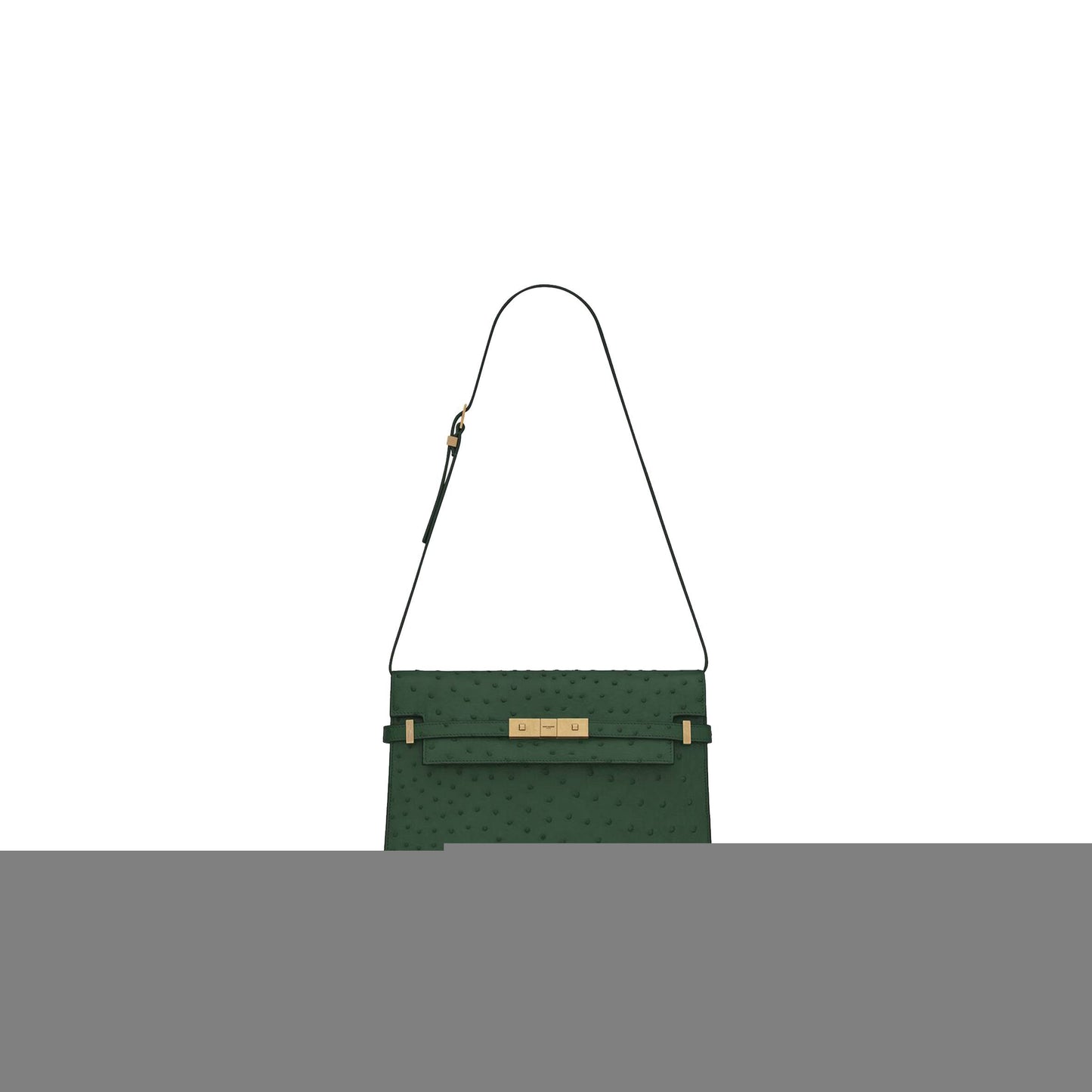 Y*L manhattan shoulder bag in ostrich 579271l3f0w3222 (29*20*7.5cm)