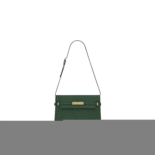 Y*L manhattan shoulder bag in ostrich 579271l3f0w3222 (29*20*7.5cm)