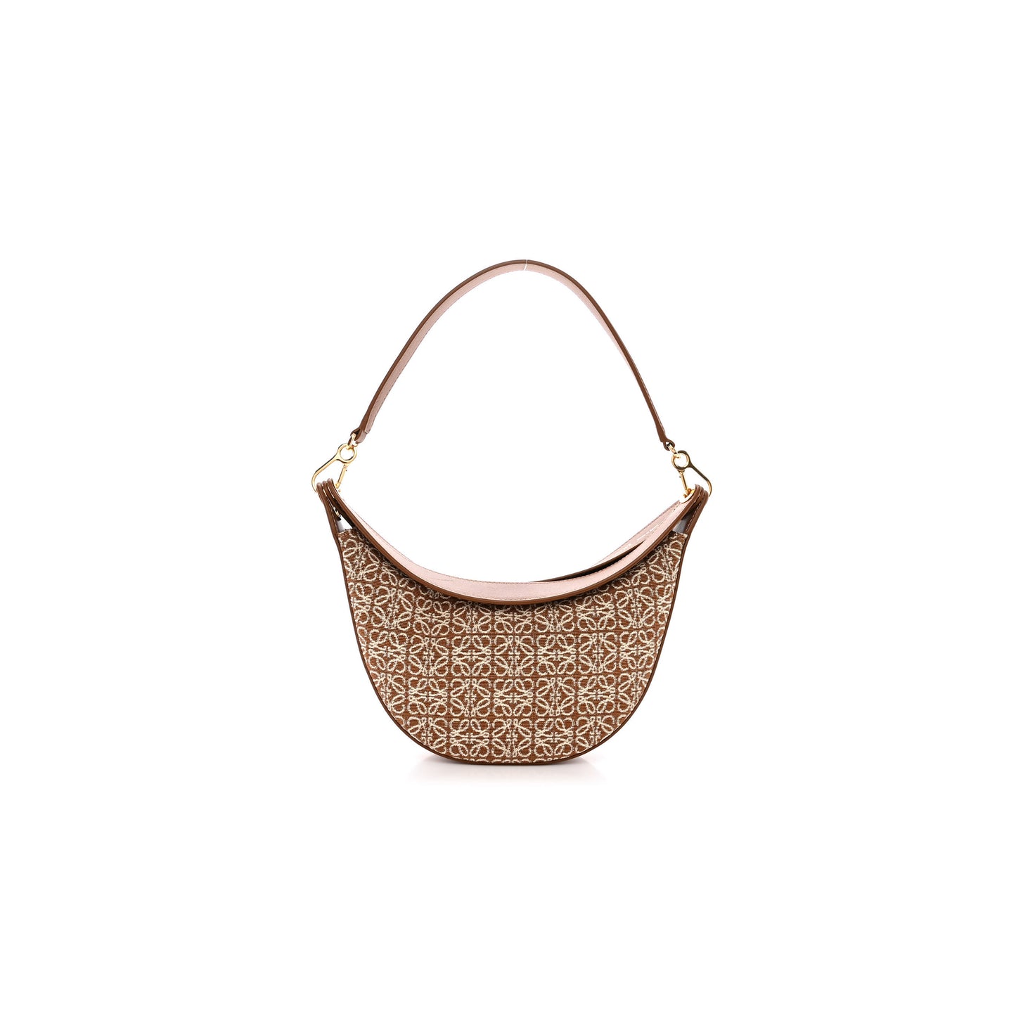 l*ew* jacquard anagram calfskin small luna bag tan pecan (23*18*6cm)