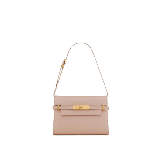 y*l manhattan small shoulder bag in box Sa**t Lau*nt leather 6756260sx0w2738 (24*17.5*6cm)
