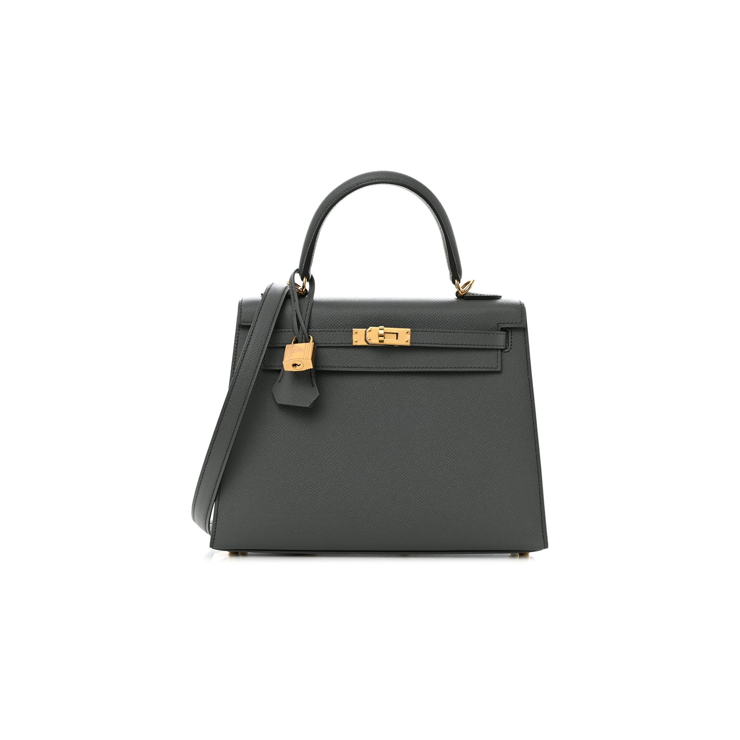 H**mes master epsom kelly sellier 25 vert amande (25*17*7cm)