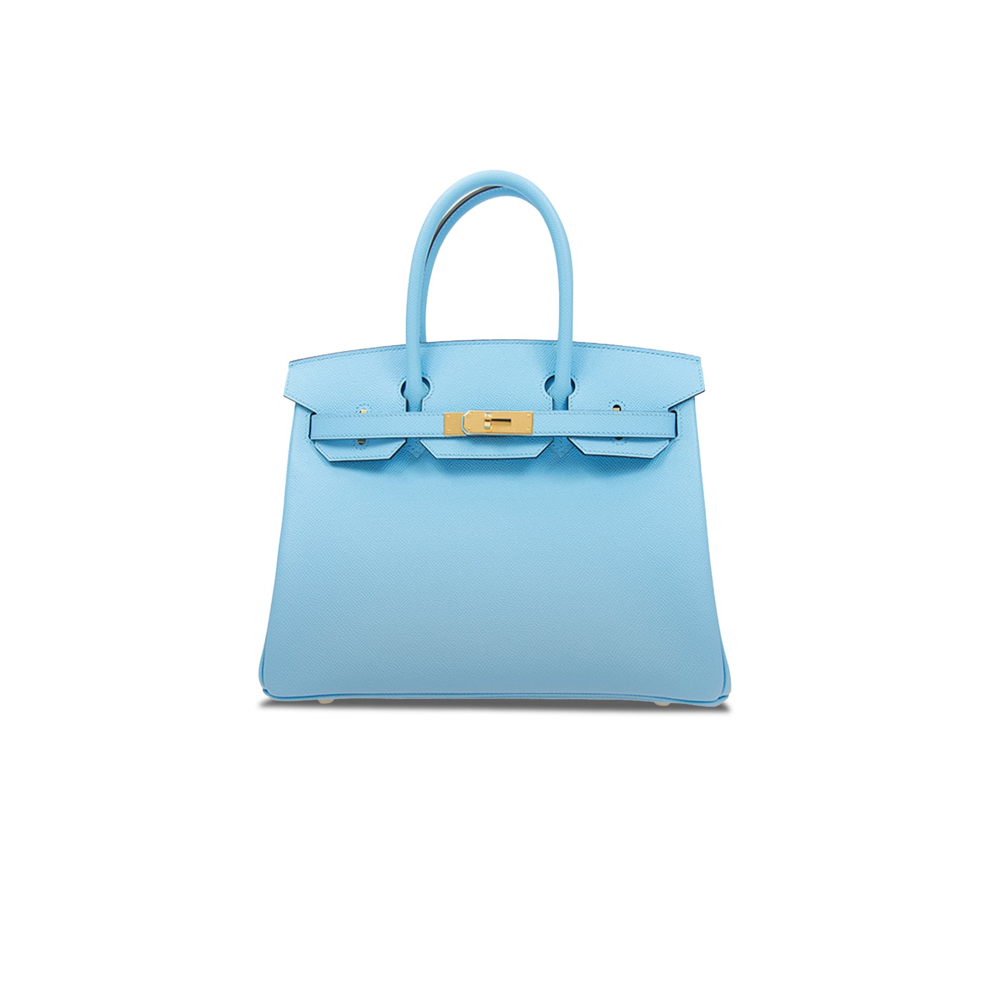 H**mes master birkin 25 sky blue top handle bag bk307nepgp (25*20*13cm)