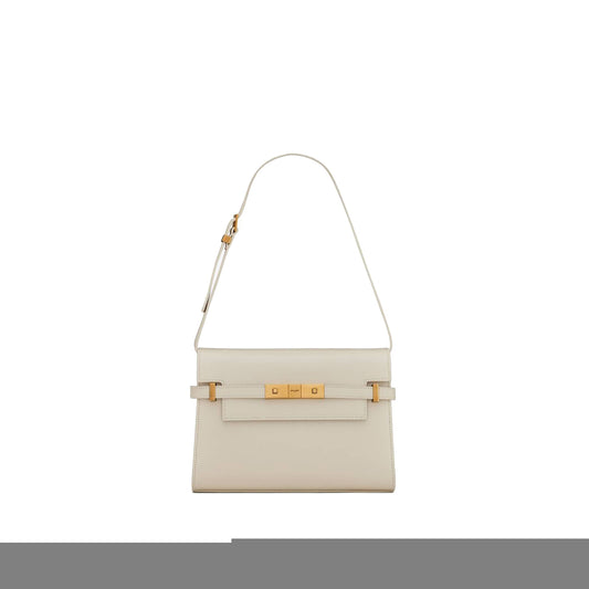 y*l manhattan small shoulder bag in box Sa**t Lau*nt leather 6756260sx0w9207 (24*17.5*6cm)