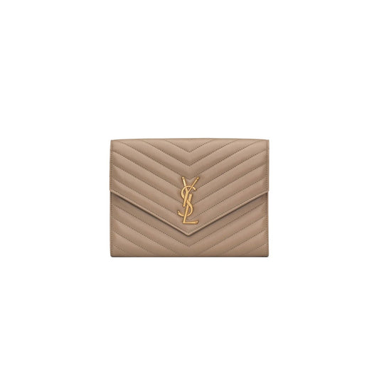 Y*L cassandre matelassÉ flap pouch in lambskin 759533aaa441722 (21*16*3cm)