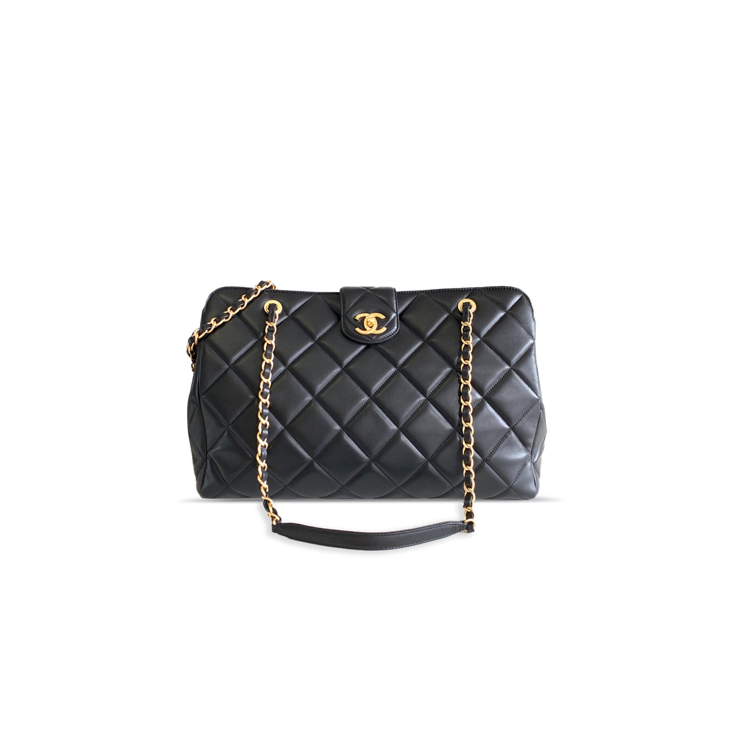 Ch**el maxi lambskin shopping bag as4983 (40*29*17cm)
