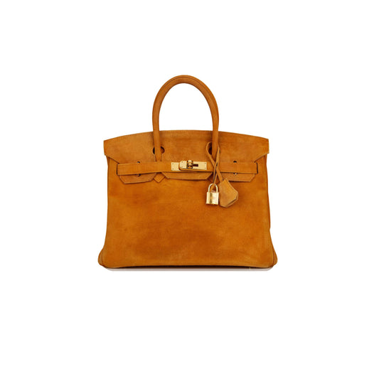 H**mes master birkin 30 potiron doblis gold hardware bag 5282117423 (30*22*16cm)