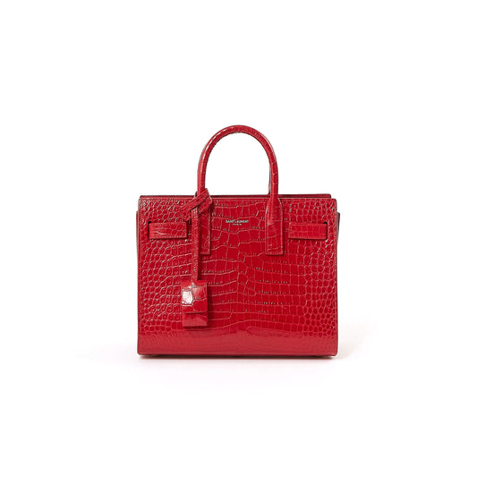 Y*L red croc embossed nano sac de jour bag lu84822960252 (26*20.5*12.5cm)