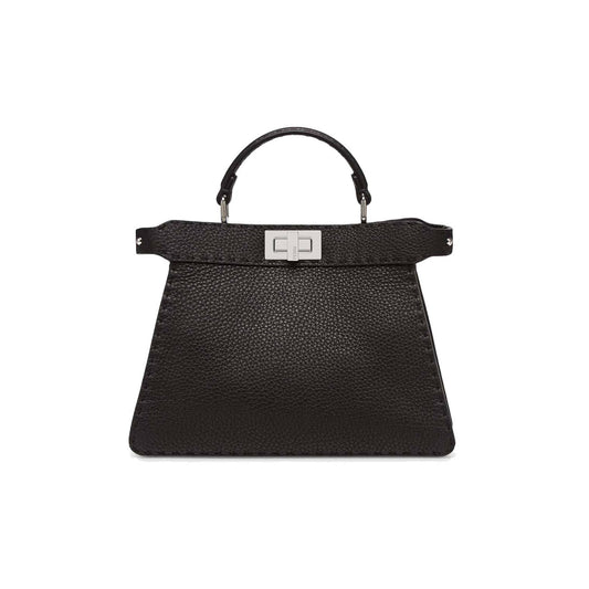 F**di peekaboo i seeu small - black selleria bag 8bn327adylf1eej (27*21*11cm)