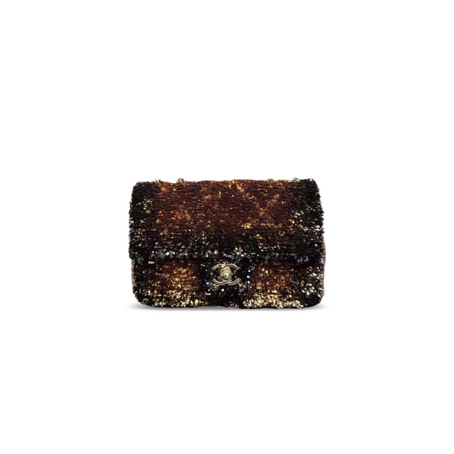 Ch**el 25b sequin flap bag (21*14*8cm)