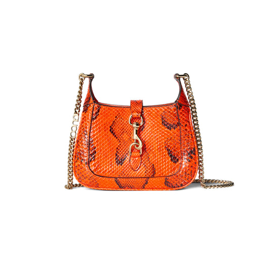 G*u*i jackie notte python mini bag 782889 (19.5*18*3.5cm)