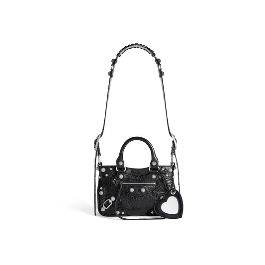 Ba*len*cia*ga neo cagole shoulder bag in black 751523210bk1000 (29.2*23.8*5cm)