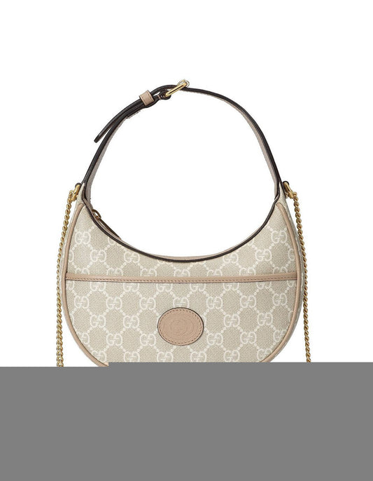 G*u*i gg half-moon-shaped mini bag  726843 (22*12.5*5cm)