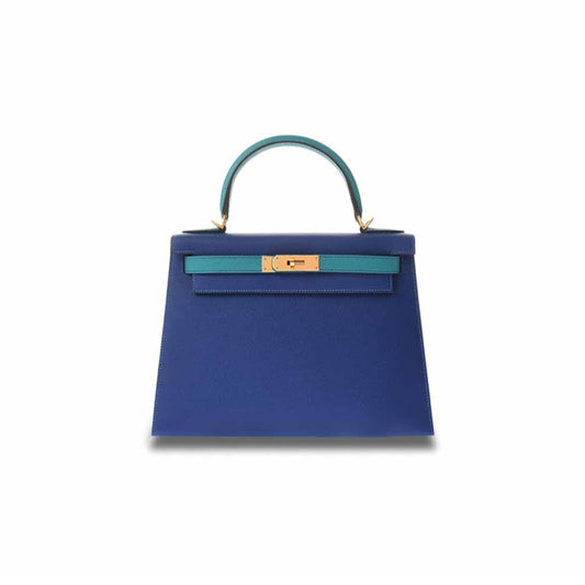 H**mes master kelly 28 epsom double color combination imported (28*22*10cm)