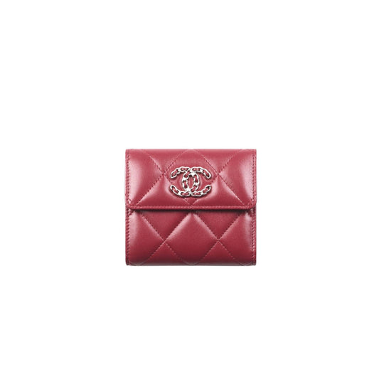Ch*el 19 small flap wallet ap2809 b07327 ni686 (11.5*10*3cm)