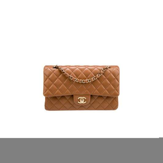 Ch*el medium classic double flap bag a01112 (25*15*6cm)