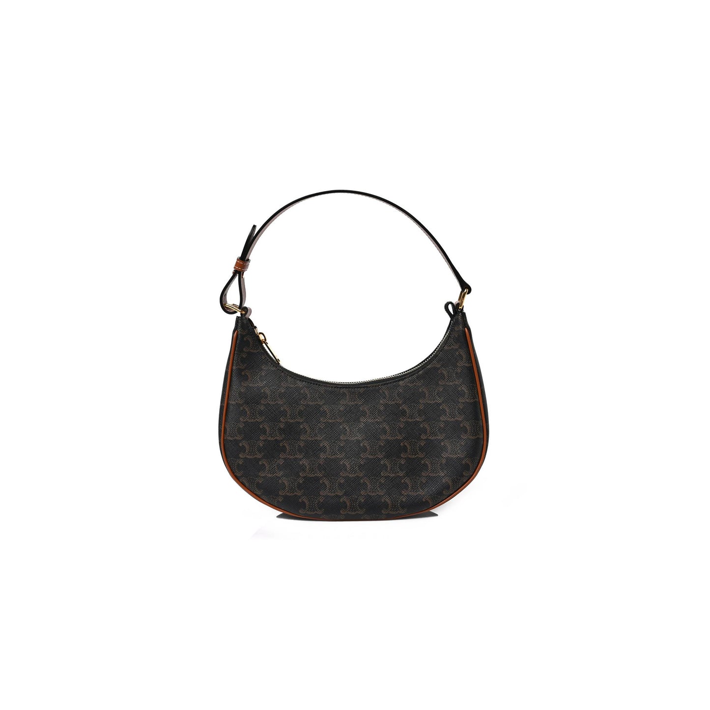 Ce1i*e triomphe canvas calfskin ava shoulder bag tan (25*19*7cm)