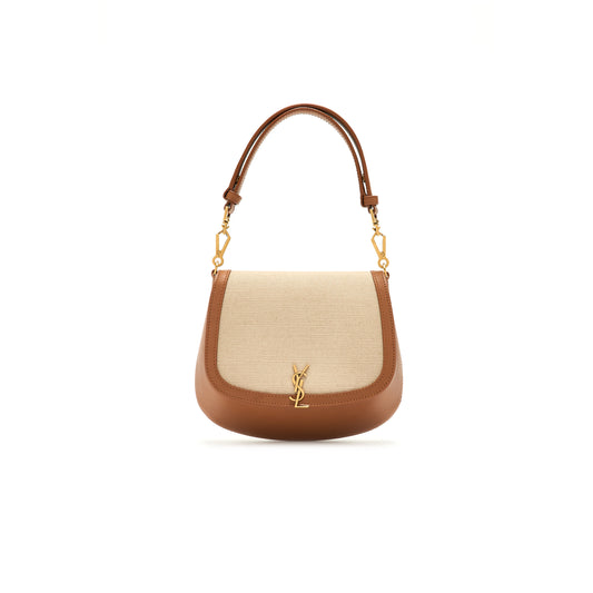 Y*L voltaire top handle in canvas and leather 818896facw69856 (17.5*21*8cm)
