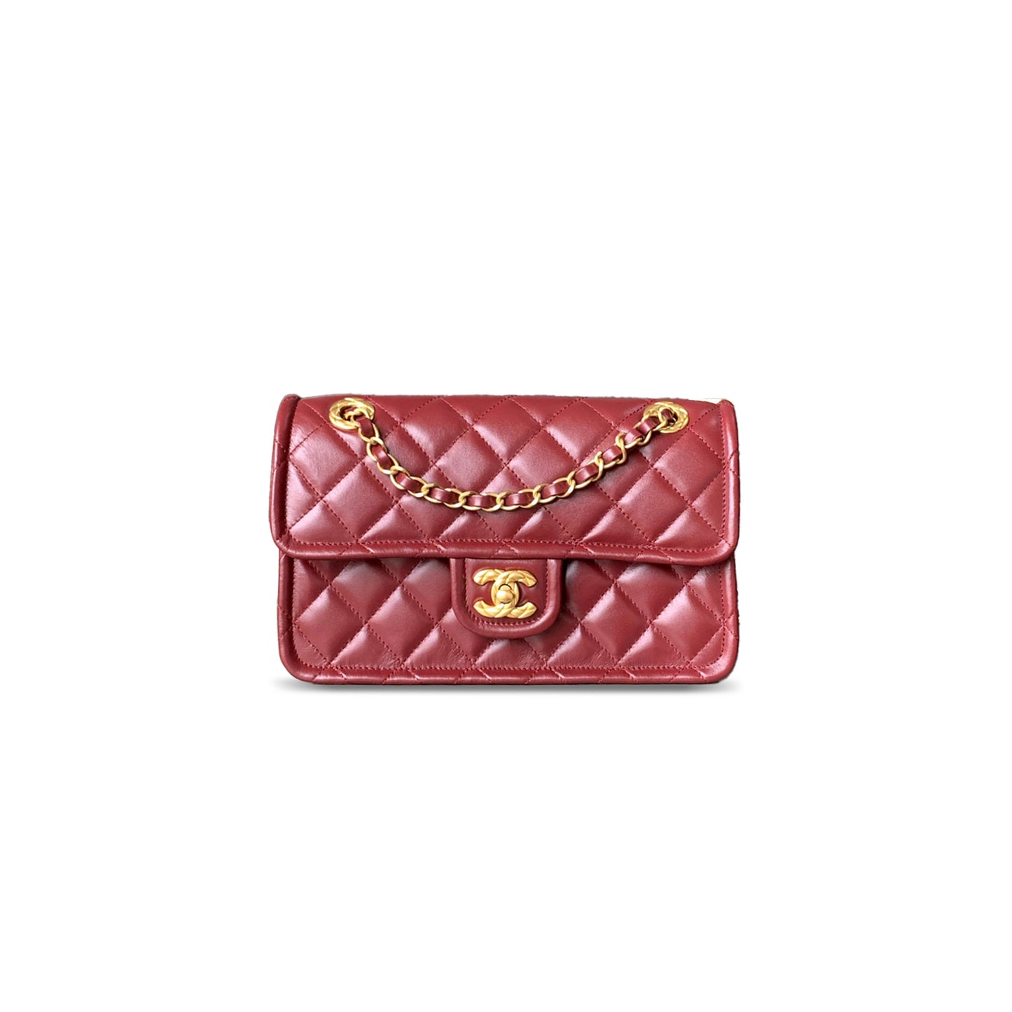 Ch**el small 24k sweet crush flap bag as5225 (24.5*15.5*7cm)