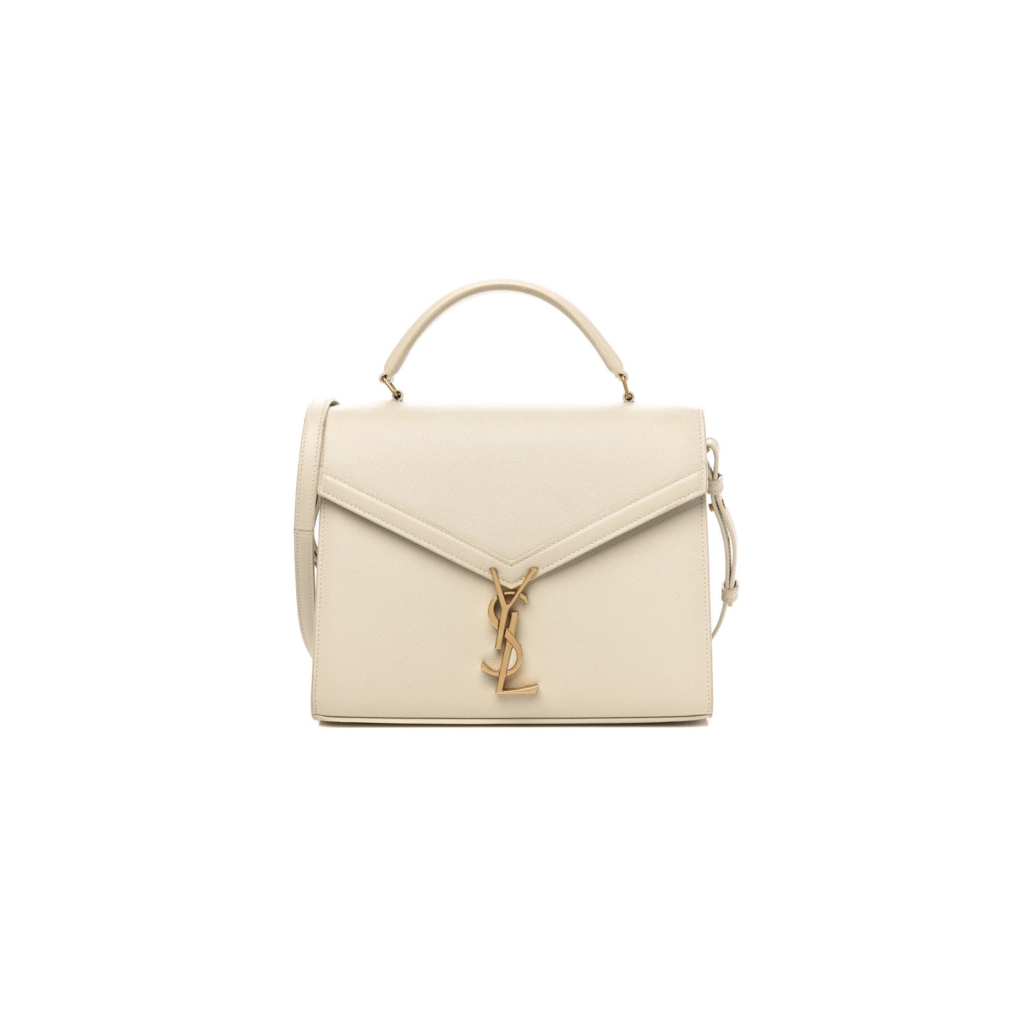Y*L cassandra medium top handle bag in grain de poudre embossed leather 578000681411 (24.5*20*11.5cm)