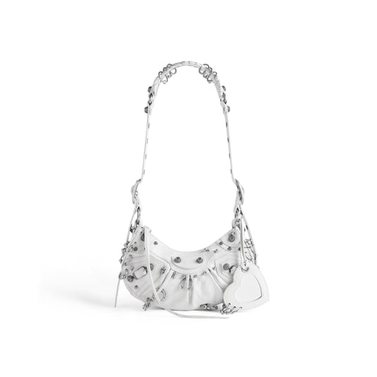 Ba*len*cia*ga women''s le cagole shoulder bag xs in optic white 671309210g89104 (25.9*16*9.9cm)