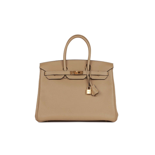 H**mes birkin 35 trench clemence gold hardware 39867966652510 (35cm)