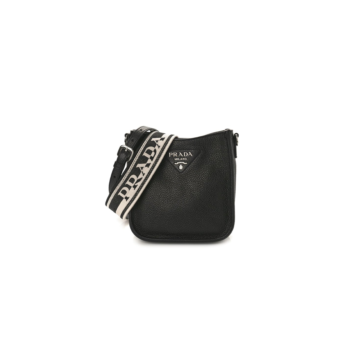 Pra*a vitello daino soft mini shoulder bag black (20*20*8cm)