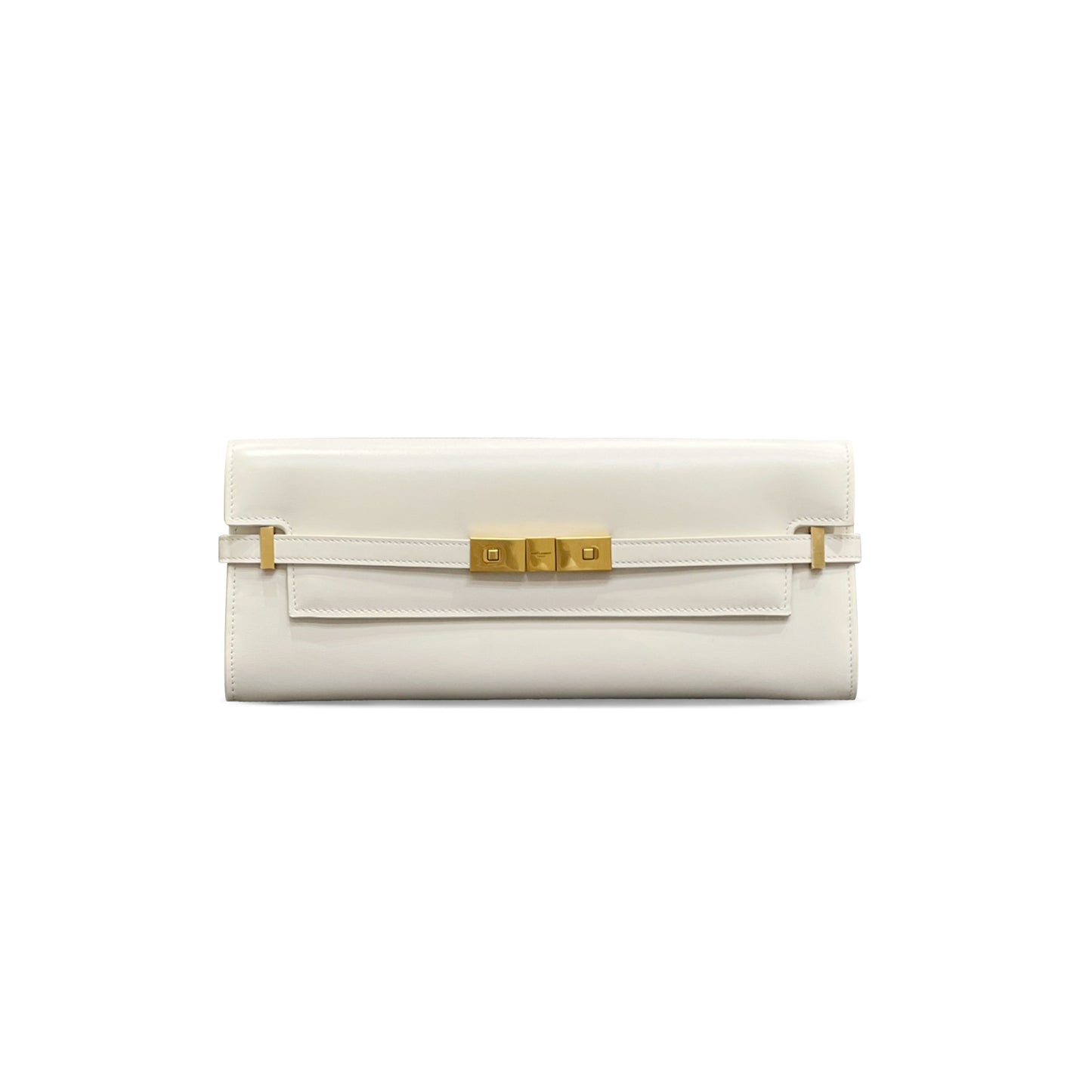 y*l manhattan clutch in box Sa**t Lau*nt leather 695949363321 (31*14*3cm)
