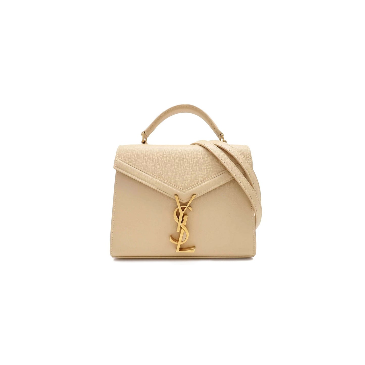 Y*L cassandra mini top handle bag in grain de poudre embossed leather 602716623931 (20*16*7.5cm)