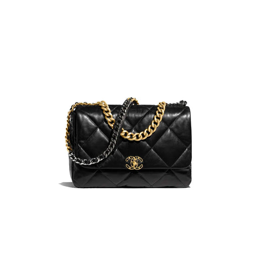 Ch*el 19 maxi handbag gold hardware as1162 b04852 94305 (36*25*11cm)