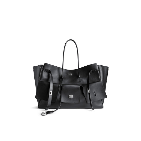 Ba*len*cia*ga bel air xl carry all bag in black 8054802abaw1000 (61.9*51.8*23.8cm)