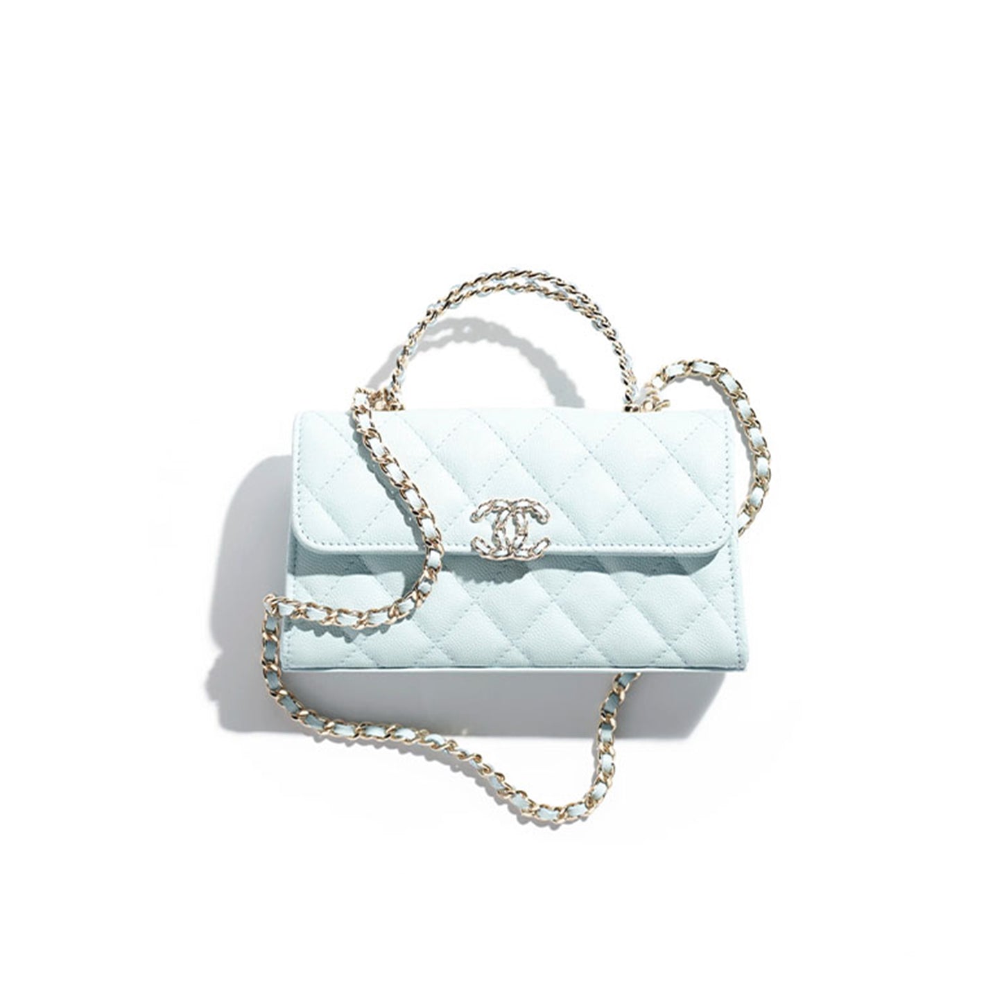 Ch*el flap phone holder with chain ap3238 (18*10*5cm)