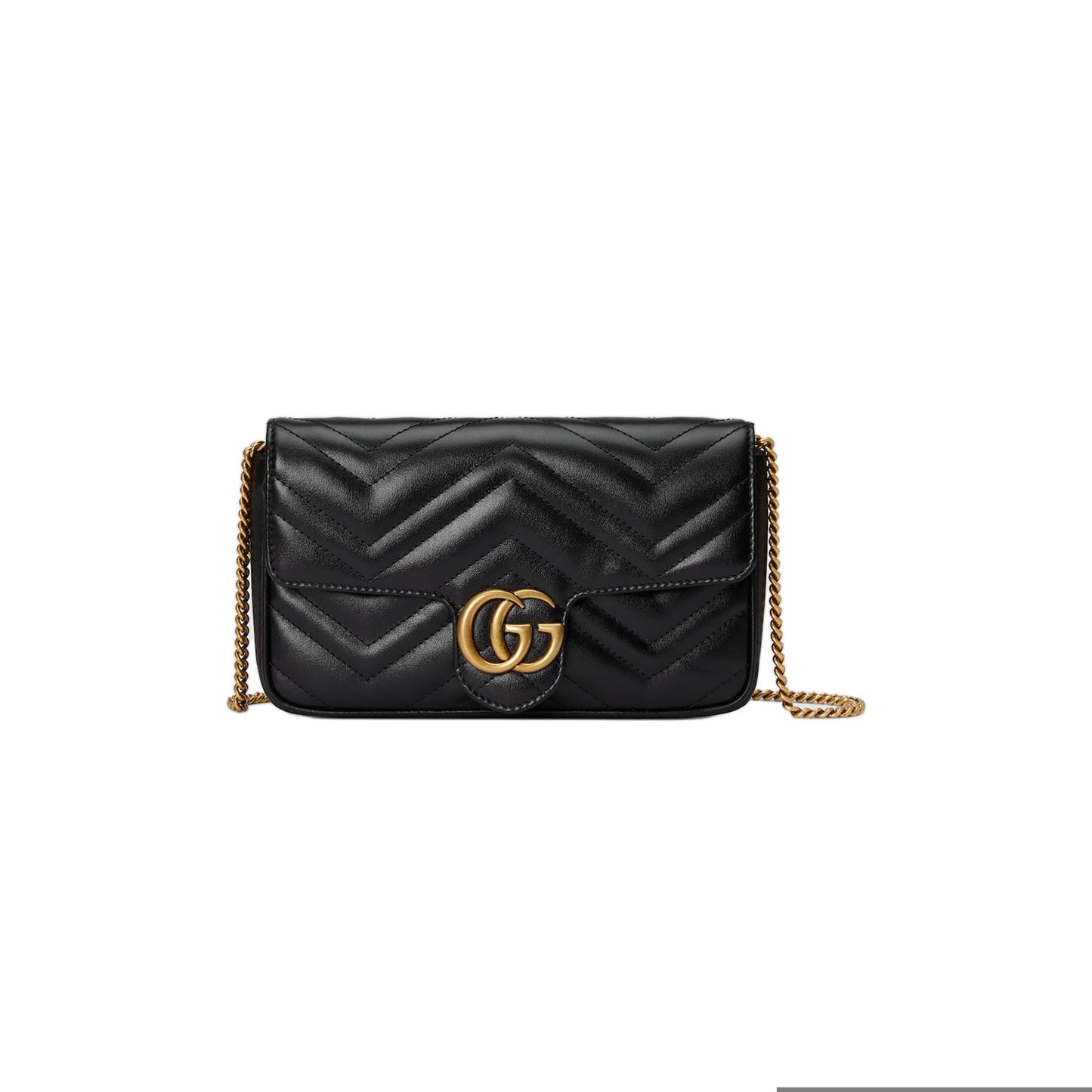 g*u*i marmont matelasse leather S*per mini bag 476433  (16.5*10*4.5cm)