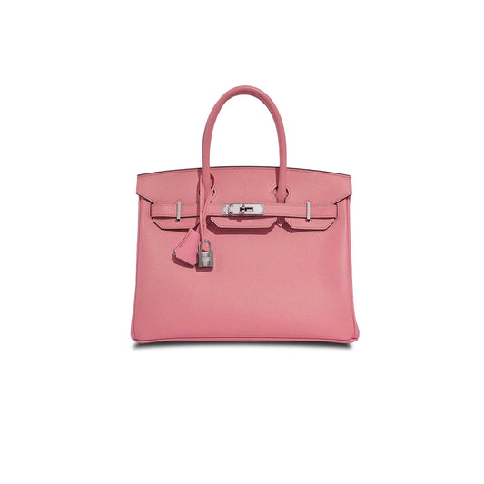 H**mes birkin 30 espom lipstick powder silver buckle bag h028369cc36 (30*23*15cm)