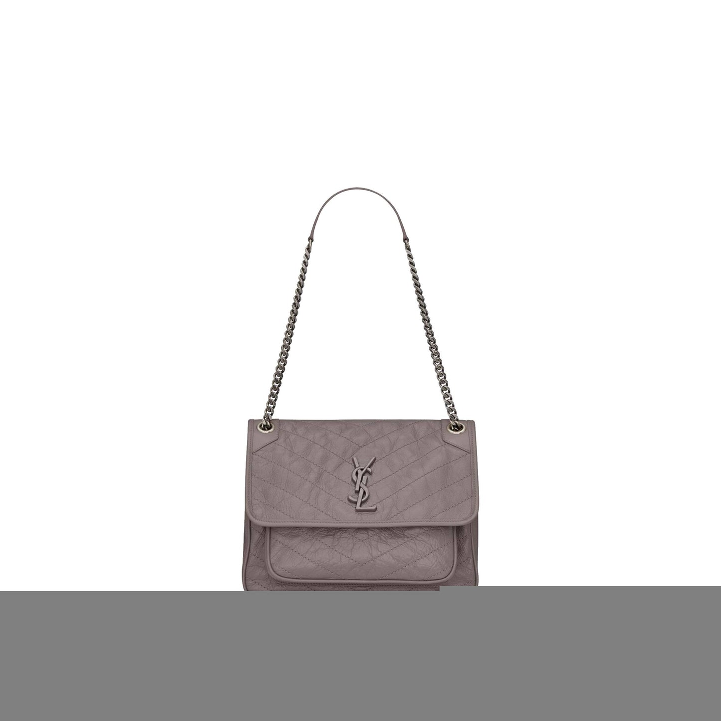 Y*L niki medium chain bag in crinkled vintage leather 4988940en041202 (28*20*8.5cm)