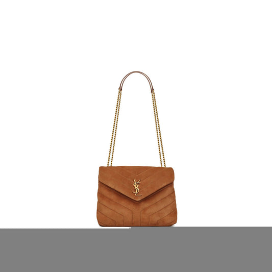 Y*L loulou small chain bag in quilted suede 4946991u8c77761 (23*17*9cm)