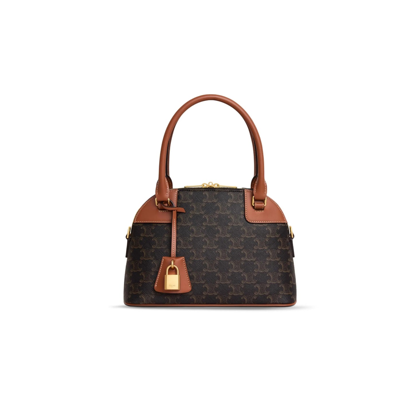 Ce**e shoulder bag triomphe in triomphe canvas and lambskin 121082dnk.04lu (25*17*10cm)