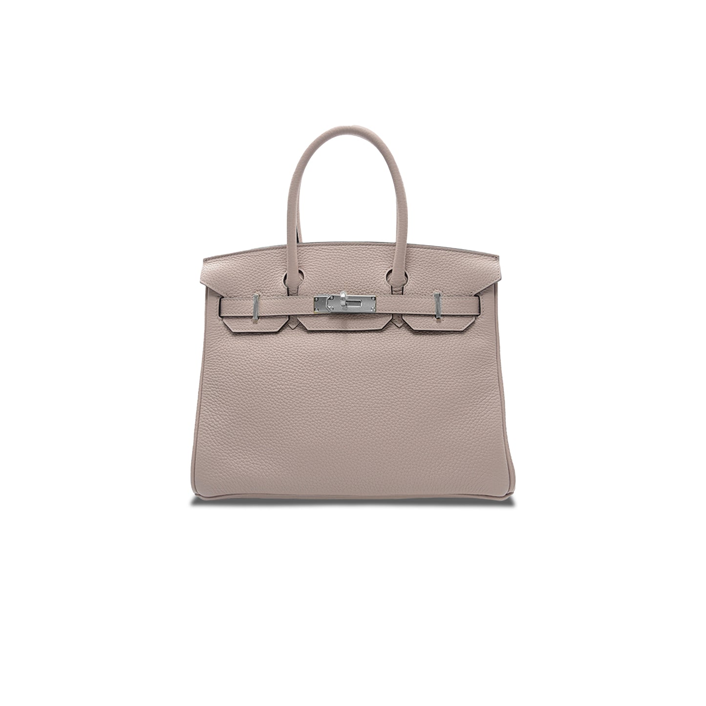 H**mes master birkin 30 togo leather wisteria silver buckle bag h028369ck4w (30*23*15cm)