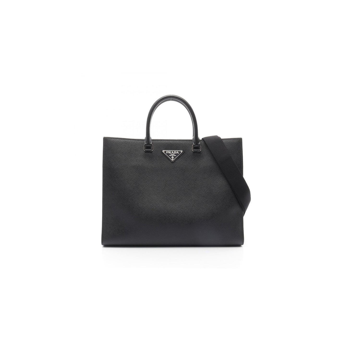 Pra*a saffiano leather tote bag 2vg101 (40*31*9cm)