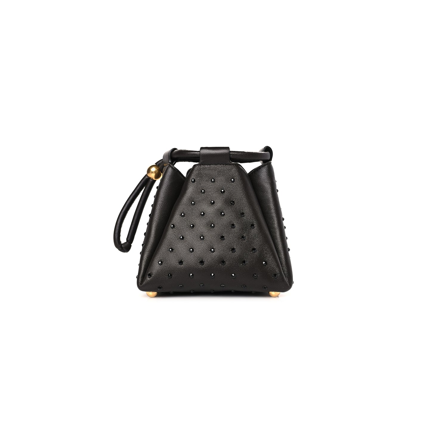 bo*te*ga Ve*ne*ta nappa strass pyramid bag fondant (15*15*13cm)